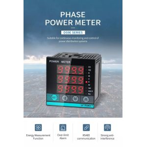 China RS485 Multifunction Power Meter 2 Loop Programmable Alarm LED Display on sale