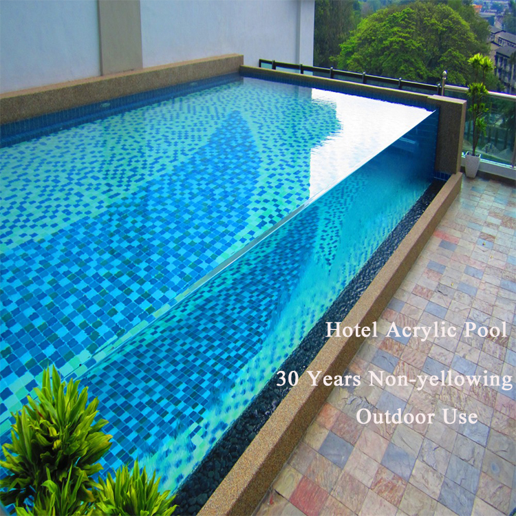 Outdoor Fiberglass Swimming Pool Density 1.19-1.20kg/cm3 High Light Transmission 93%