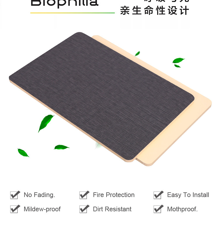 Luxury Decorative Eco-Friendly Waterproof Fabric Bamboo Fiber Wall Paneling