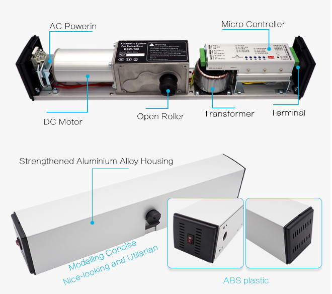 JS-DSW-100 Aluminum Alloy 120° IP12D Auto Door Opener
