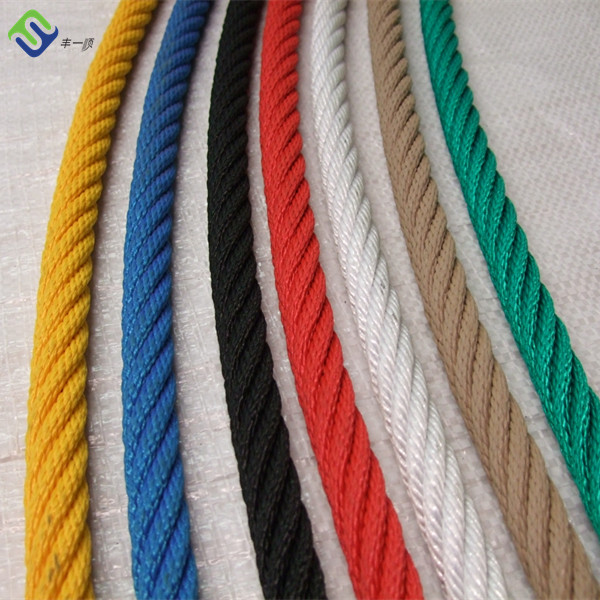 16mm 6 Strand PP Combination Rope With Steel Wire Core For Climbing Net