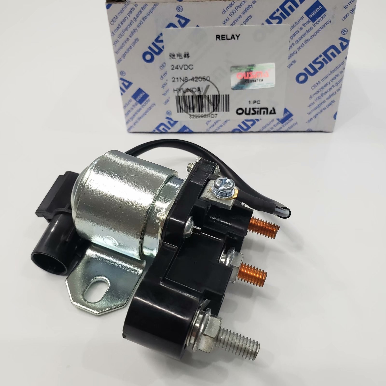 OUSIMA 21N8-42050 Excavator Relay Heater 21N842050 24V Timer Relay HYUNDAI Electrical Spare Parts