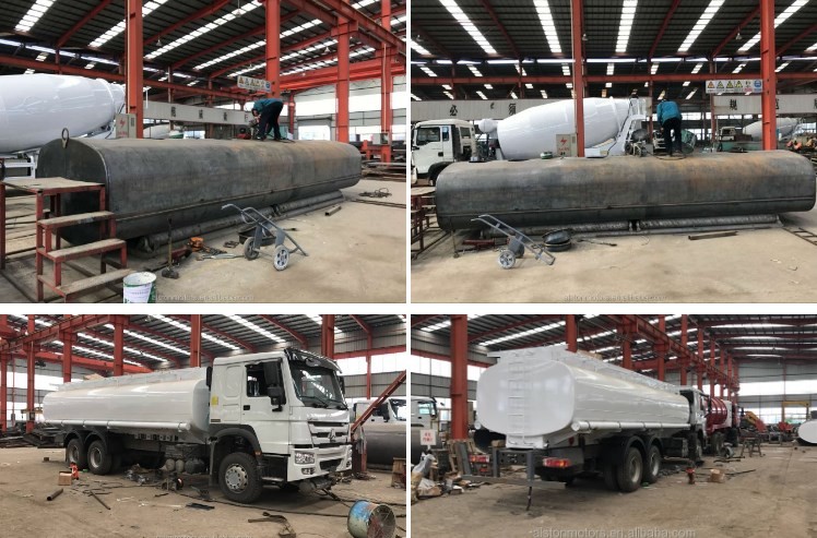 20000 Liters Diesel Fuel Tanker Truck , 6x4 Howo Fuel Tanker Truck