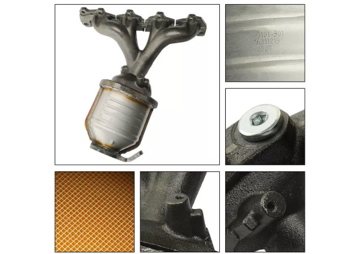 Nodular Cast Iron 2008 Chevy Malibu 2.4 Catalytic Converter 05808