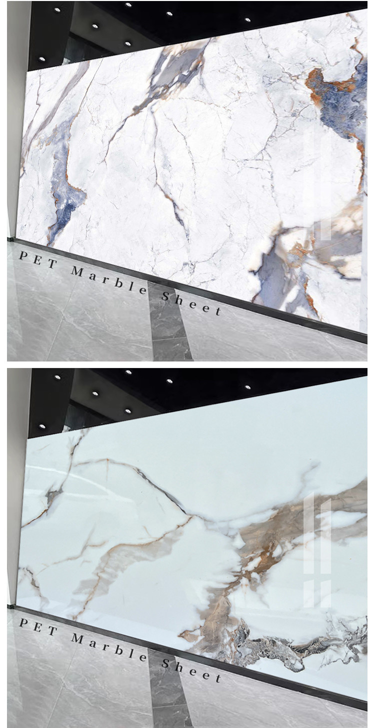 Waterproof And Easy To Install Marble Wood Veneer Panels Interior Decorative Wall Panels New Products Marble Wall Panels