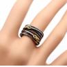 Buy cheap Fashion Silver Gold Two -Tone Double X Crossover Women Ring (R-90) from wholesalers