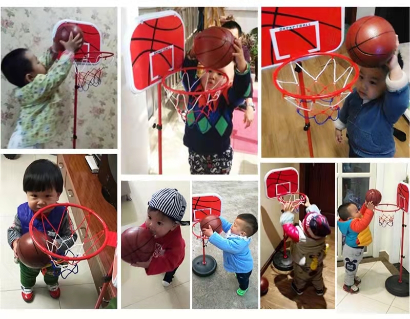 Indoor And Outdoor Iron Basketball Hoop Adjustable And Safety For Boys