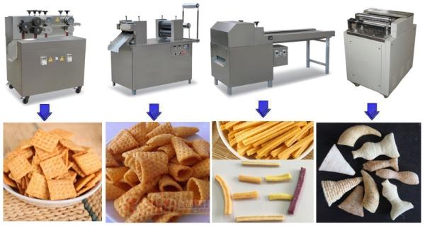 380V / 220V 75kw Doritos Making Machine 200 - 260kg / H Production Capacity