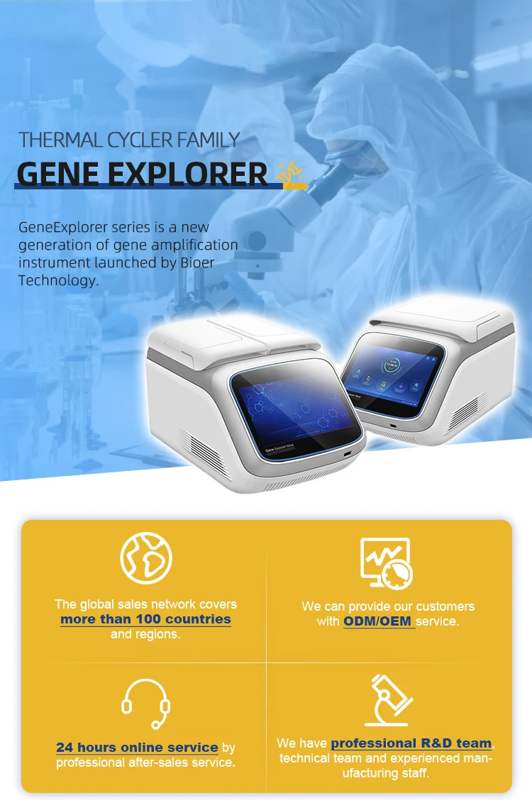 Medical Gradient Thermal Cycler for PCR Genes Life Science Equipments Automatic Hot-lid