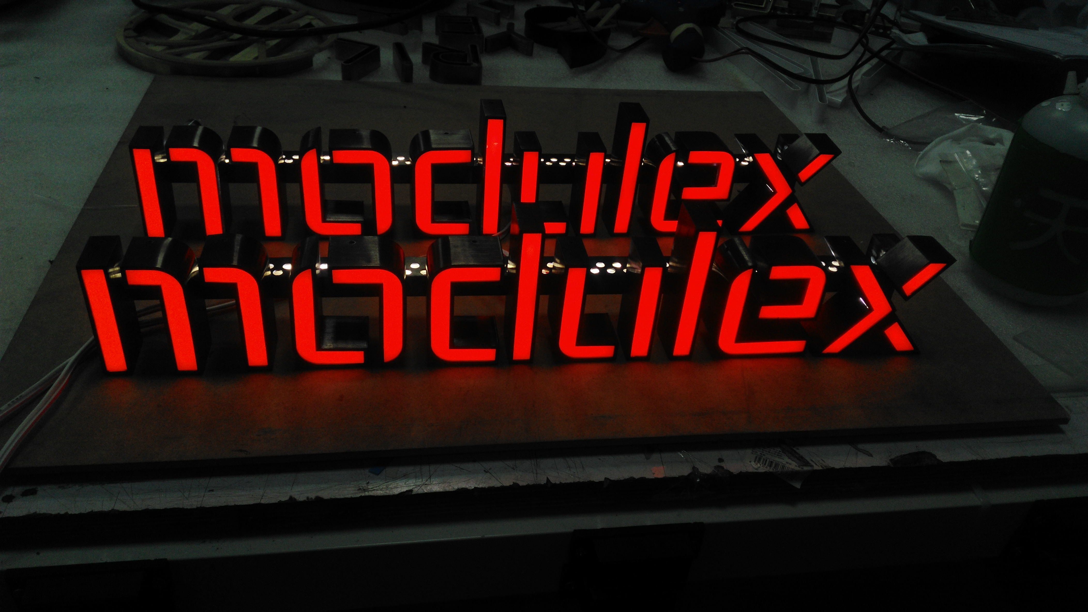 UL Listed 3D LED Letter Signs PVC / Aluminum PANTONE RAL Color