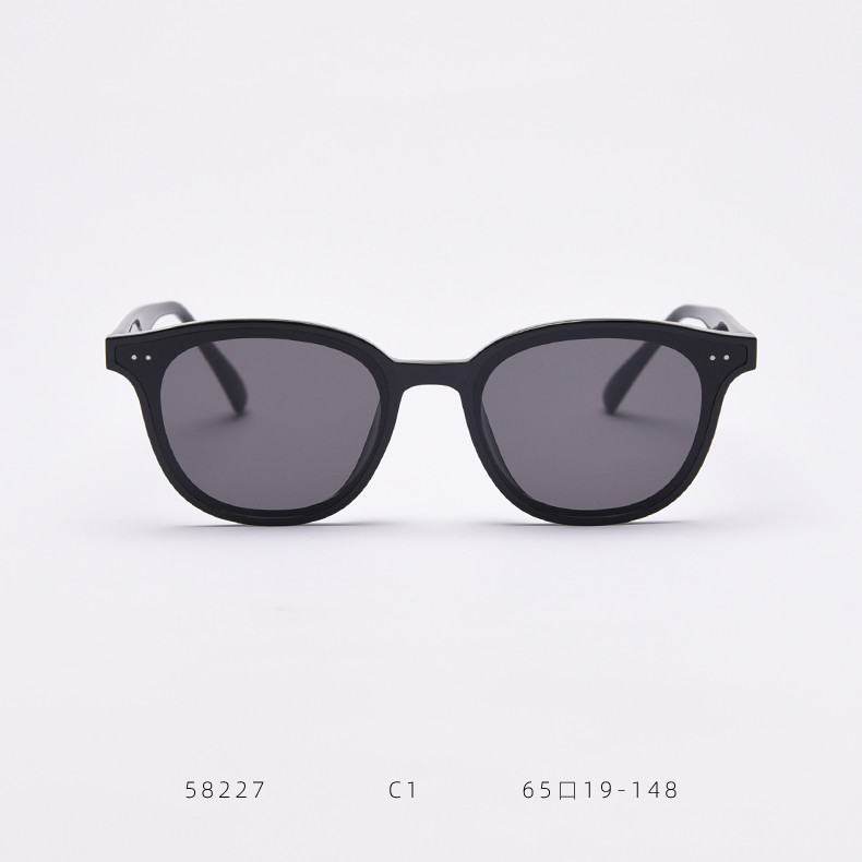 BSCI Round Frame Eyeglasses Colorful Ocean Lens Unisex Trendy Square Sunglasses