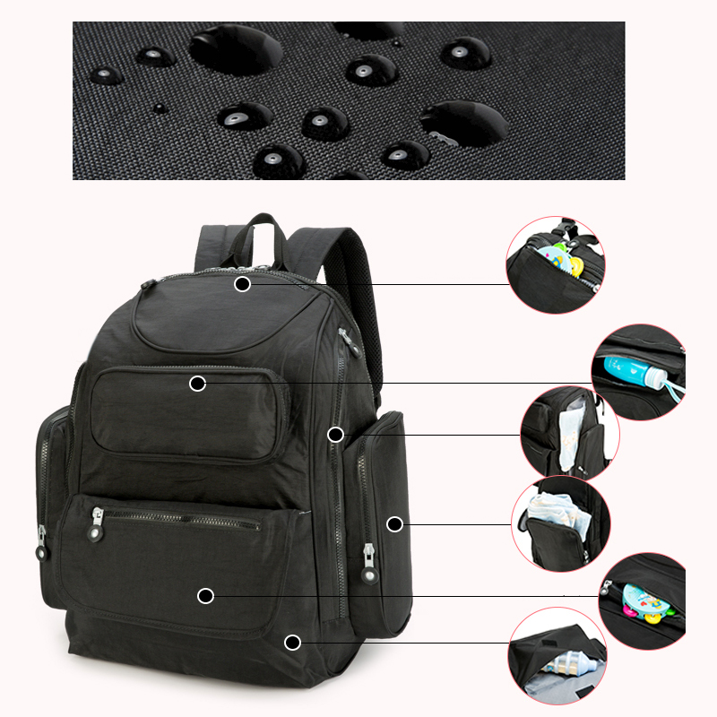 20L Solid Waterproof Diaper Mummy Maternity Nappy Bag 31*20*40cm