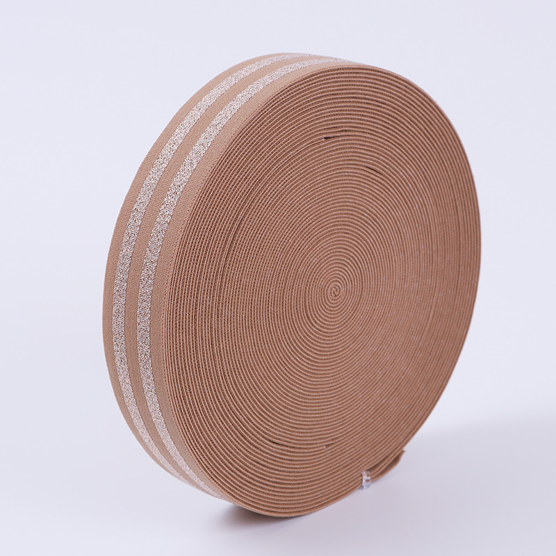 Nylon Metalic Lurex Elastic Webbing Band For Girl