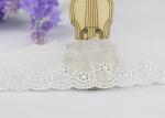 Embroidered Cotton Eyelet Lace Trim Broderie Anglaise Scallop Tape For Baby