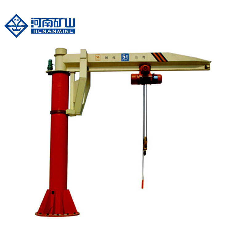 360 Degree Boom Jib Crane 380V Rotating Column Motor Rotation