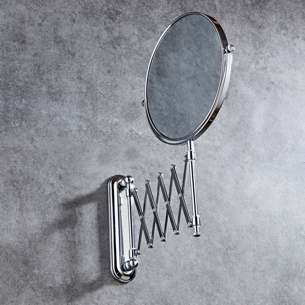 6 INCH wall mounted folding makeup mirror Rotating with Bathroom folding mirror