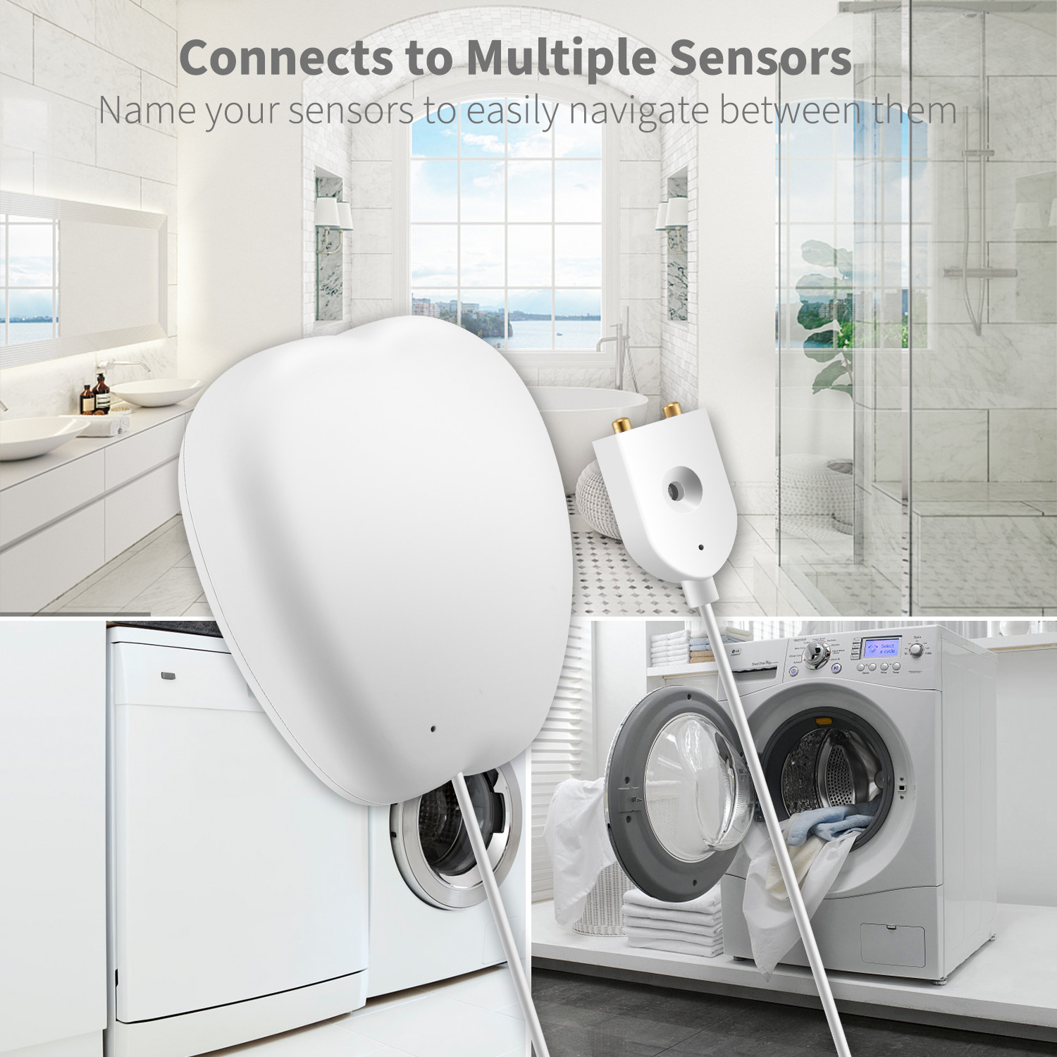Smart Home For Amazon Alexa Google Home App Remote Control Voice Commands Smart Wifi Wireless Water Leakage Sensor