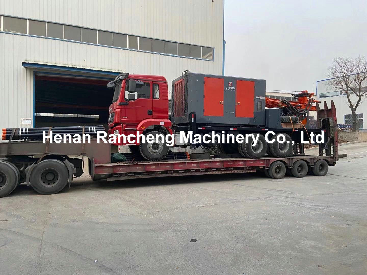 200m Depth Water Well Drilling Truck Carrying Vehicle 6x4 266HP Load Vehicle Engine