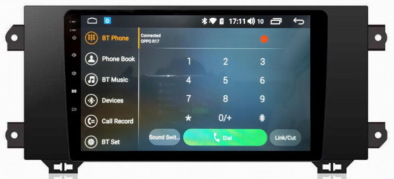 Ouchuangbo car stereo navigation radio for MG 6 support BT MP3 mirror link android 8.1 OS 4+64