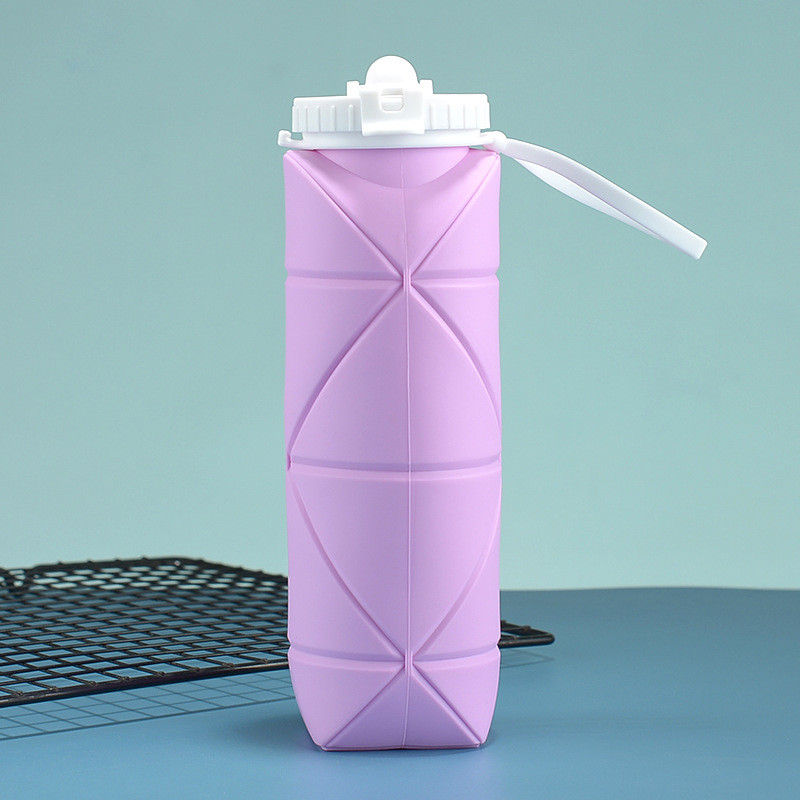 Silicone Collapsible Water Bottles Pop Its Water Bottle For Toddlers Camping Cup With Carabiner