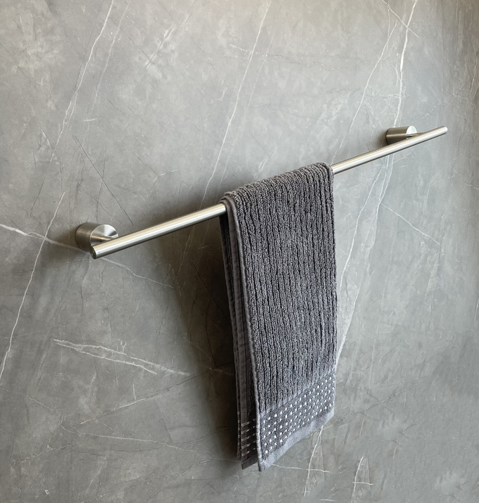 Classic 304 Sus Bathroom Towel Bars OEM Single Wall Mounted Towel Hanger