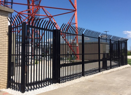 1.2m Tall Metal Palisade Fencing Hot Dipped Galvanized After Welded Privacy Vinyl