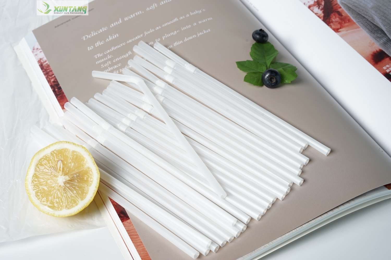 Drinking 7x210mm Biodegradable PLA Straws Cold Drink Shop
