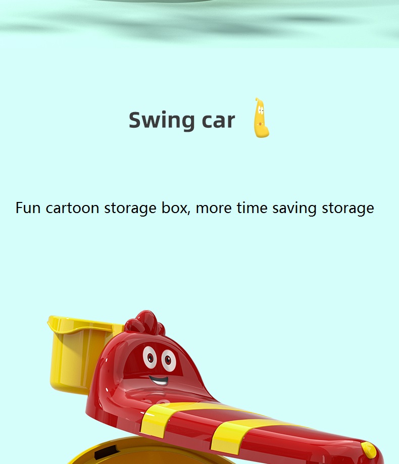 Four-wheel Rollover-proof Children's Pink Scooter Balance Bike Ride on Car for Baby
