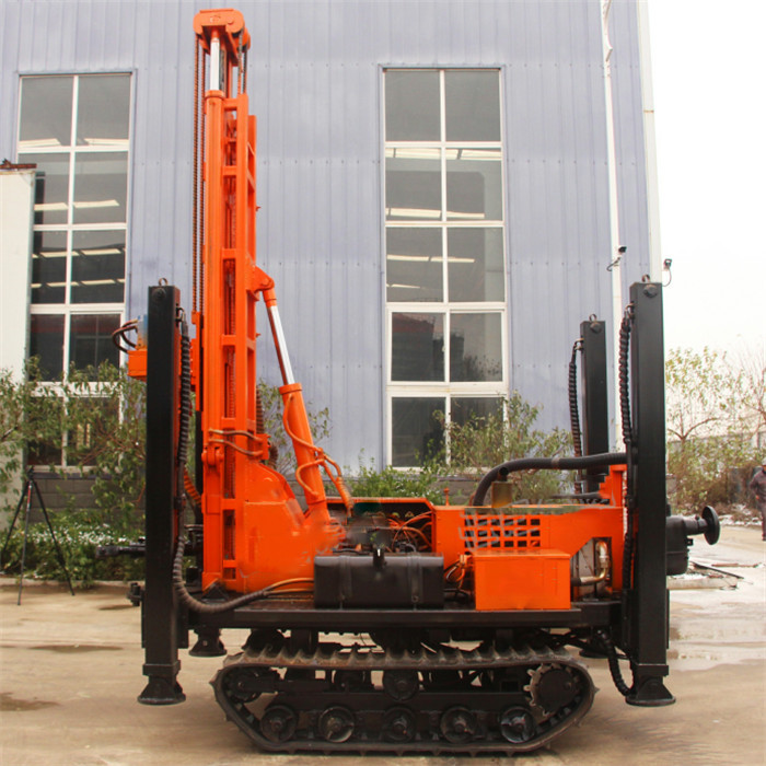 Diesel Power 260m Water Well Rock Pneumatic Drilling Rig