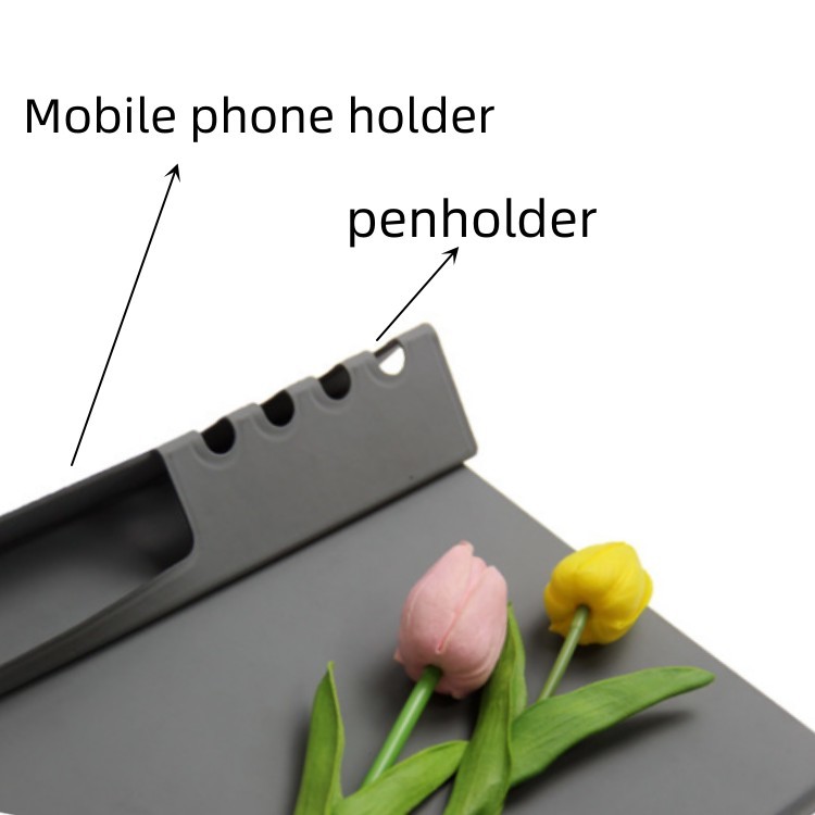 Folding Multifunctional Pu Leather Fast Wireless Charging Mouse Pad Custom Logo