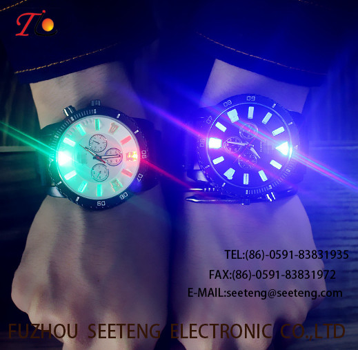 Men watch movement watch quartz Wrist Watch suitable for climbing outdoor for men customLOGO with seven color light