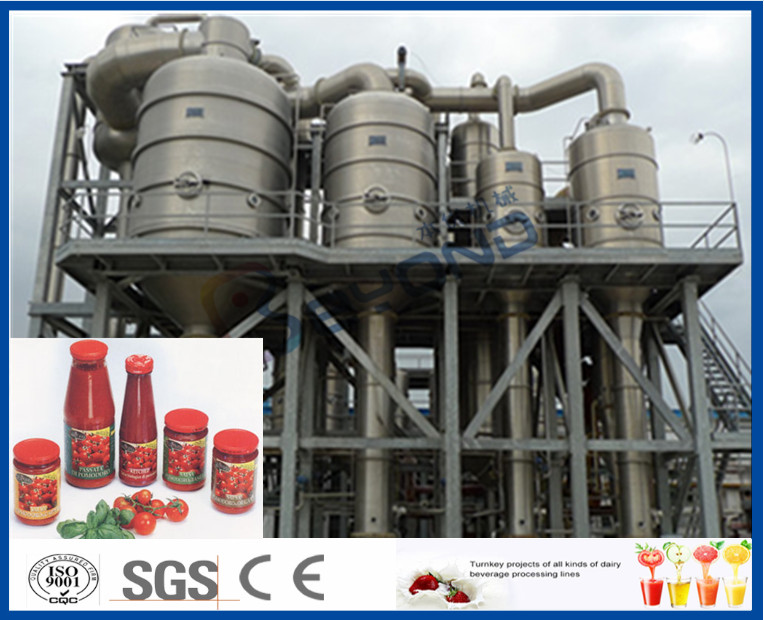 Low Energy Tomato Processing Machine Forced Circulation Evaporator 200KG Weight