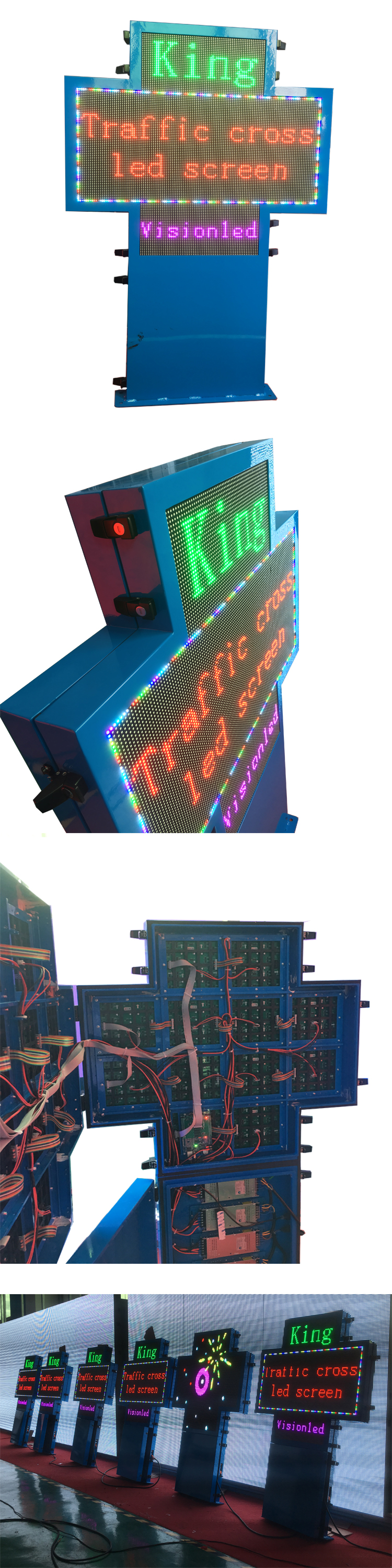 P4 P5 P6 P8 P10 Smd Outdoor Led Banner Display Cross Door Head Screen 6500nits
