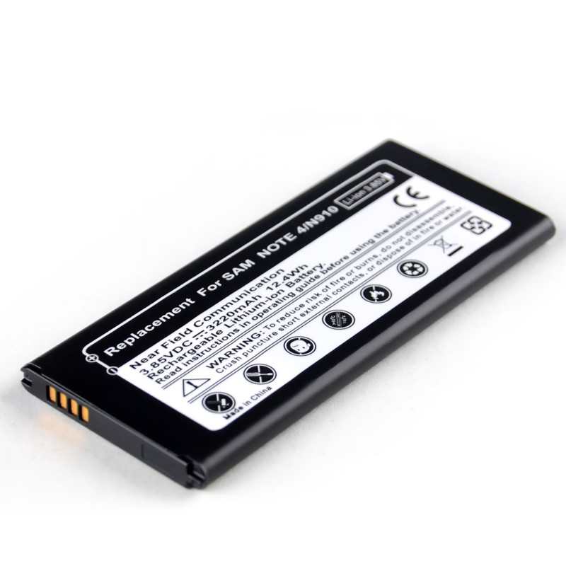 Lightweight Samsung Lithium Battery 3220mAh For Samsung Galaxy Note 4