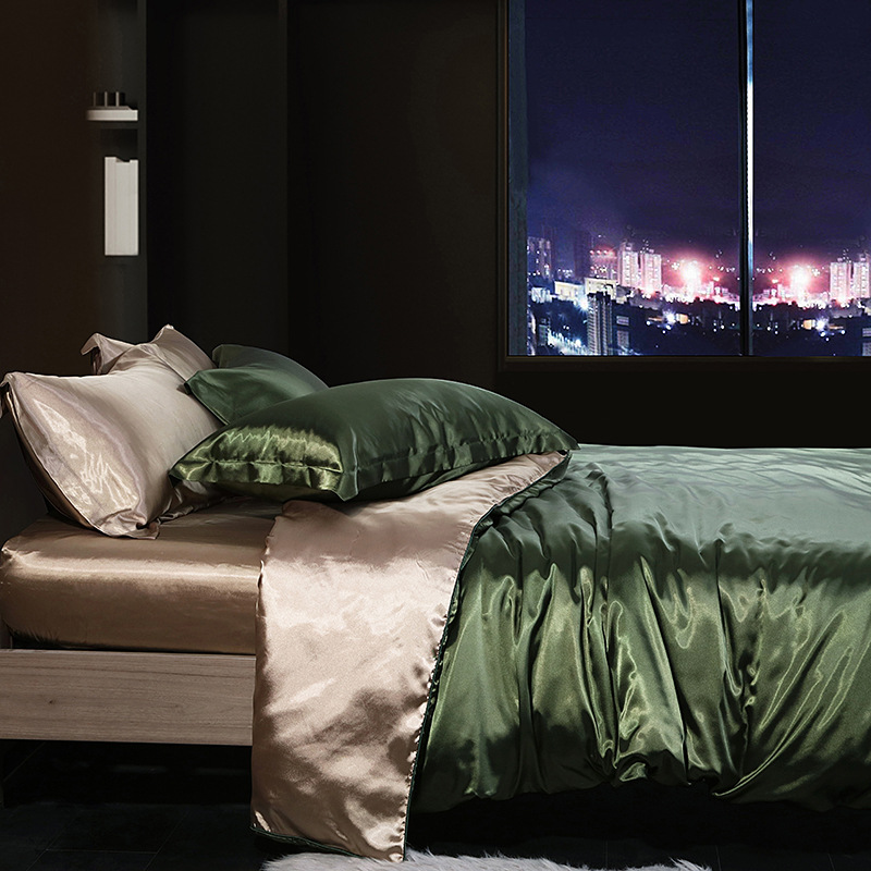 Home Textile Mulberry Silk Bed Sheets , Queen Size 20x30in Fitted Silk Bed Covers