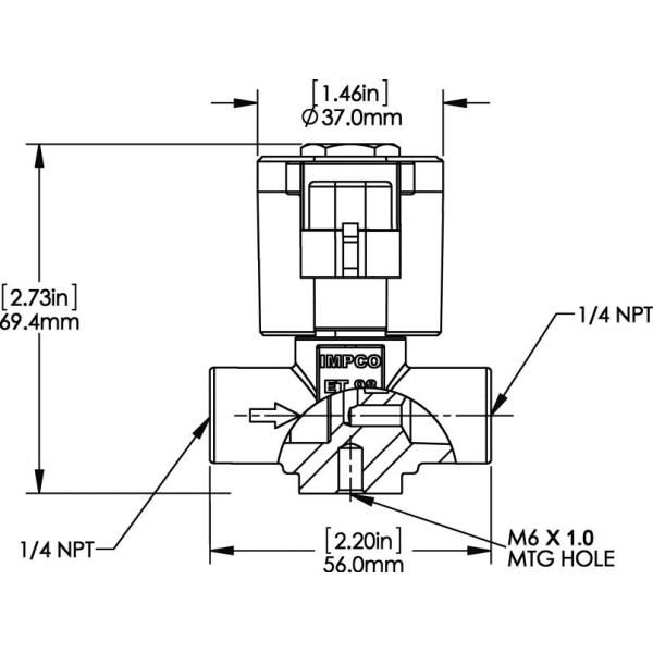 Electronic Inlet 312psi ET98 50362 002 IMPCO Lockoff