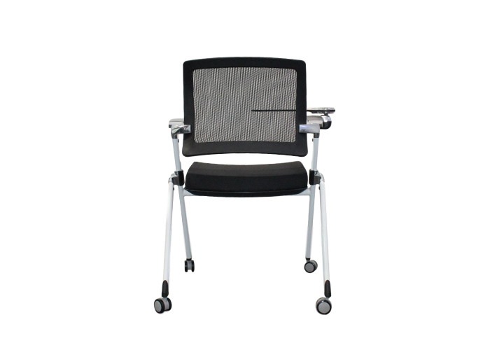 Executive Mesh Back Foldable Training Office Chairs With Movable Wheels