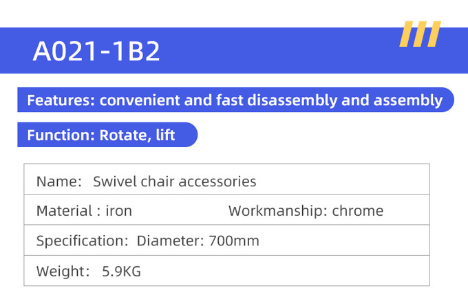 Disassemble Swivel Chair Accessories Chrome / Spray Bifma Test Five Star Foot Base