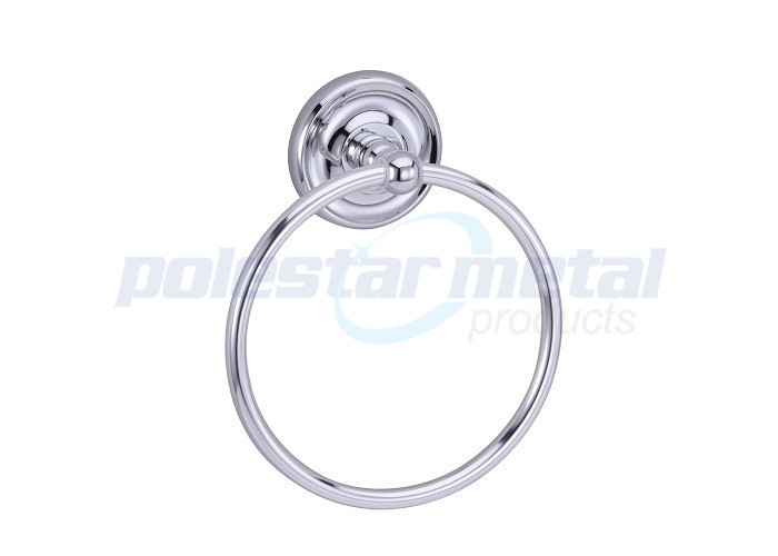 Zamak 4400 Series Bathroom Hardware Accessories Polished Chrome Towel Ring 6-1/4" Width
