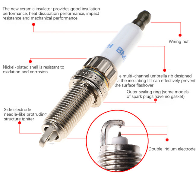 PFR7S8EG 06H905611 Automobile Spark Plugs VW AUDI SKODA Iridium Spark Plugs