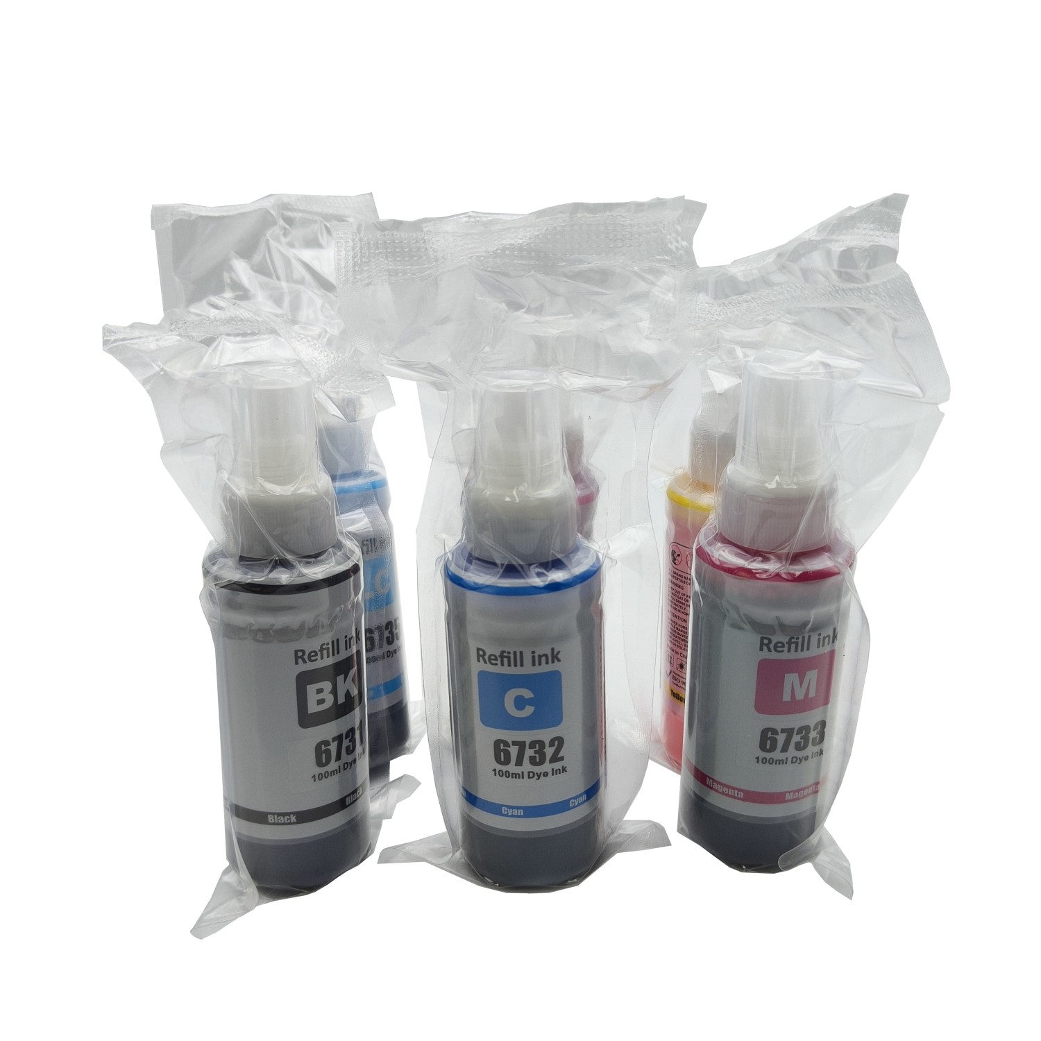 Ink Bottle For Epson L805 L800 L1800 L810 L850 Printer T673 Ink Code 70gm X CMYBkLCLM Ink Color Set