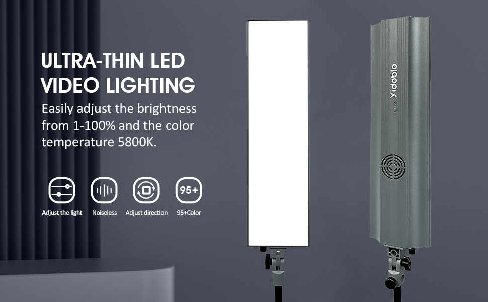 Yidoblo beauty leg led fill Light 70W 5800k broadcast live steaming fill soft light Panel Lamp Game Live Video Lighting GL-80RP
