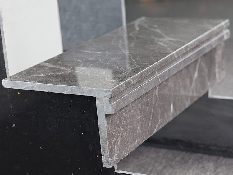 Grey Color Staircase Steps Floor Tiles Polished Marble Step Stairs Tiles