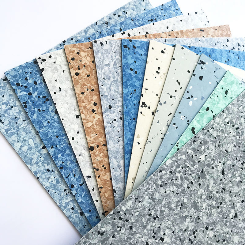 Conductive PVC Floor Tile Vinyl Anti-static Multiple Color PVC ESD Flooring Tile For Cleanroom