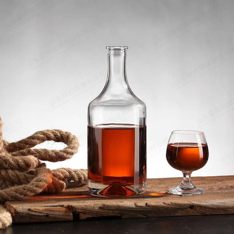 100ml 500ml 750ml Super Flint Cork Top Glass Bottles for Whiskey Gin Vodka Rum Liquor
