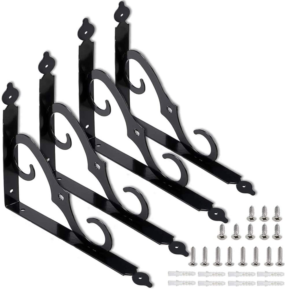 5mm Thickness Steel Q235 Ladder Style Ceiling Mounted Floating Shelf Brackets