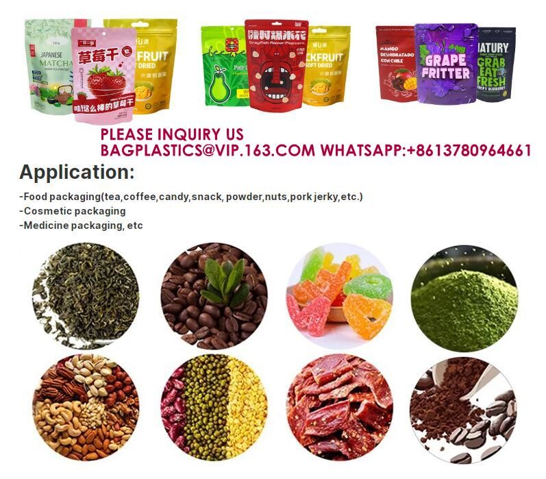 Resealable Stand Up Pouches For Long Term Storage Holographic Design Sealable Packaging