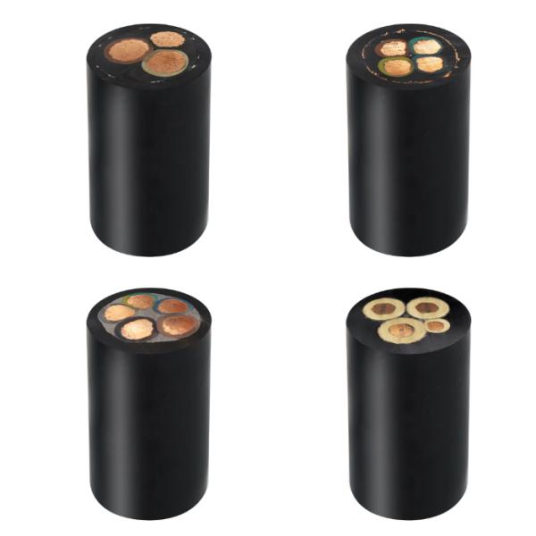 OEM Logo Rubber Power Cable 5G2.5 Copper Industrial Low Voltage Submersible Rubber Cable