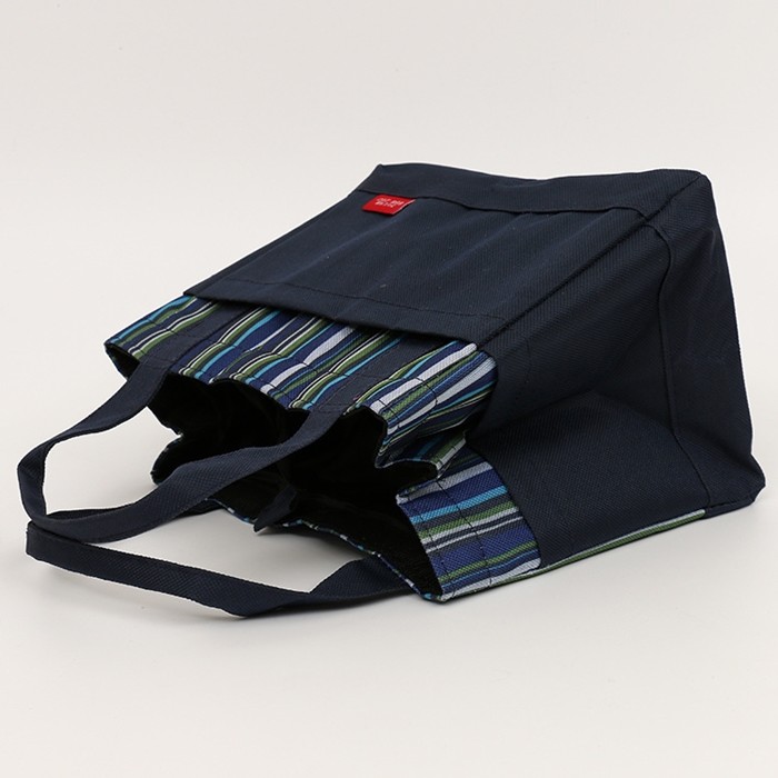 Supermarket Ice Cream Cooler Foldable Reusable Grocery Bags Family Type Non Woven Picnic Lunch Bag