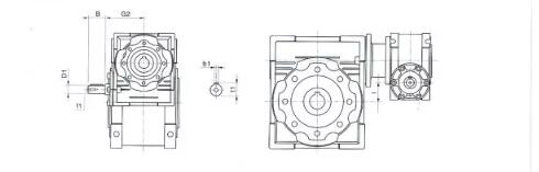 Transmission Gearboxes NMRV Speed Reducer